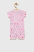 Бавовняний ромпер для немовлят United Colors of Benetton колір рожевий (3175531)