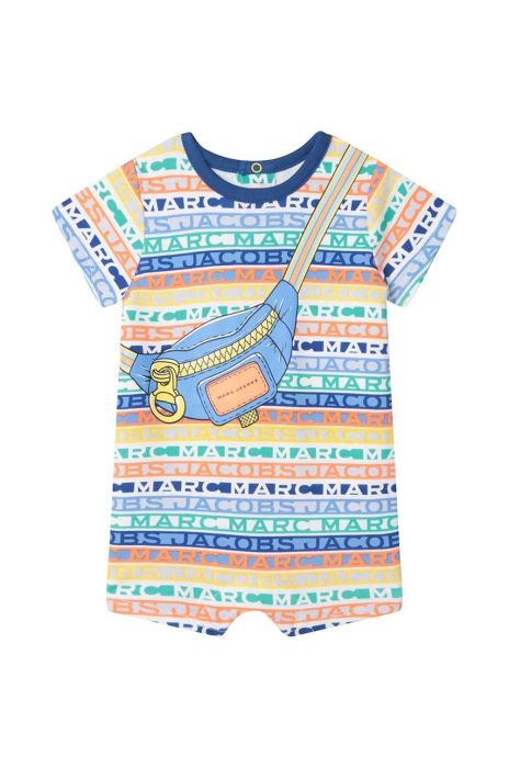 Бавовняний ромпер для немовлят Marc Jacobs колір барвистий (3073583)