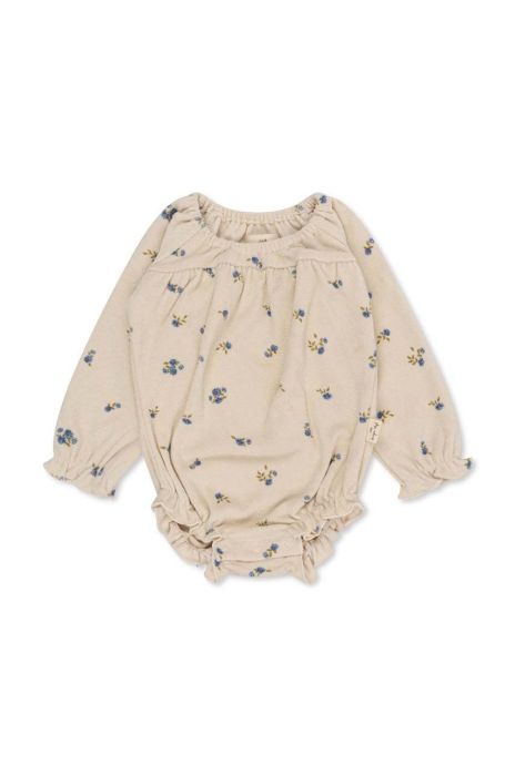 Дитяче бавовняне боді Konges Sl?jd колір бежевий (2995818)