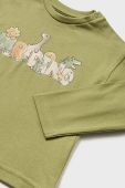 Бавовняний лонгслів для немовлят Mayoral колір зелений з принтом (2946923)