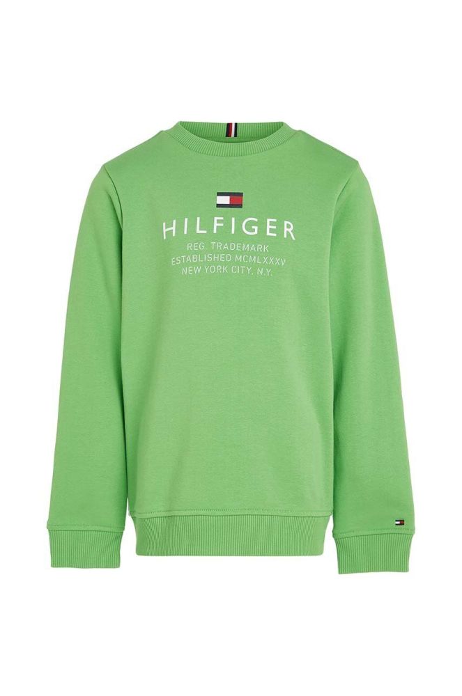 Дитяча кофта Tommy Hilfiger колір зелений з принтом (3043728)