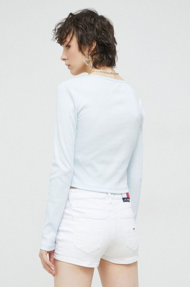 Лонгслів Tommy Jeans жіночий колір блакитний (2957398) фото 3