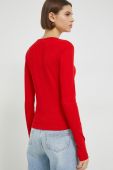 лонгслів Tommy Jeans жіночий колір червоний