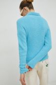 Вовняний светр Samsoe Samsoe жіночий колір блакитний