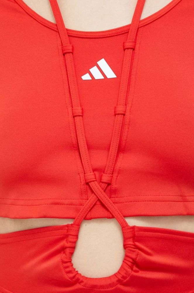 Лонгслів для тренувань adidas Performance Dance колір червоний фото 5