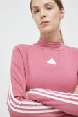 Лонгслів adidas жіночий колір рожевий півгольф