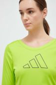 Спортивний лонгслів adidas Performance колір зелений