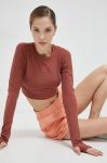 Лонгслів для тренувань adidas by Stella McCartney колір червоний Лонгслів для тренувань adidas by Stella McCartney колір червоний