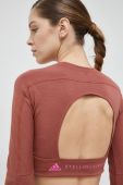 Лонгслів для тренувань adidas by Stella McCartney колір червоний