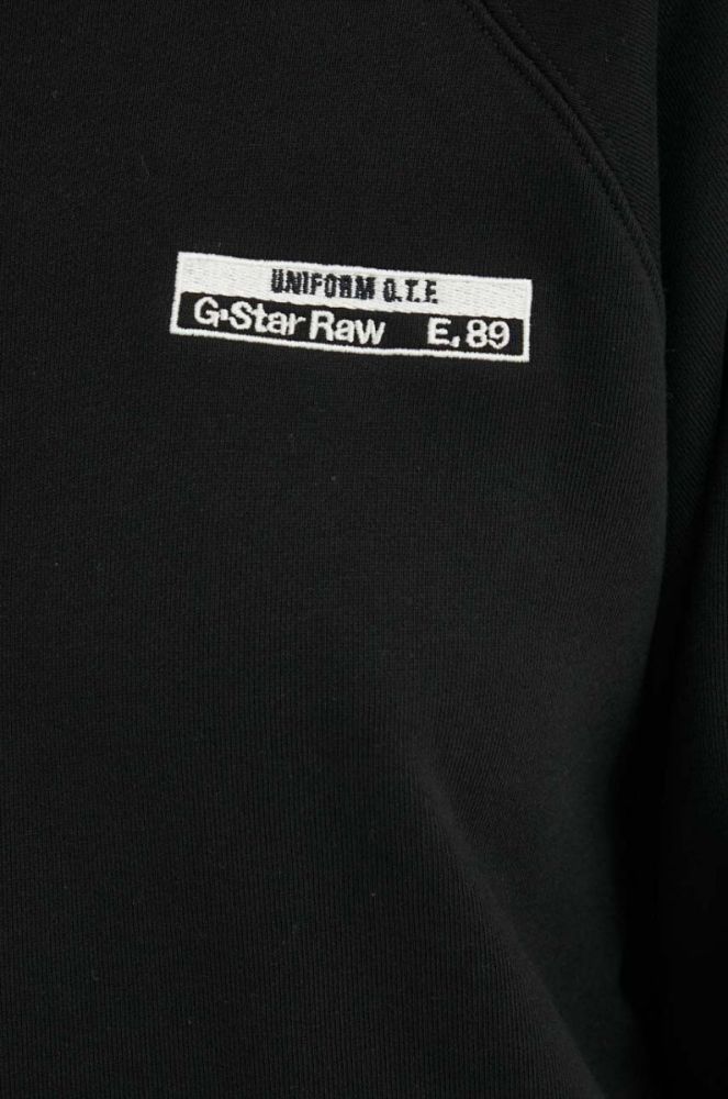 Бавовняна кофта G-Star Raw жіноча колір чорний однотонна фото 5