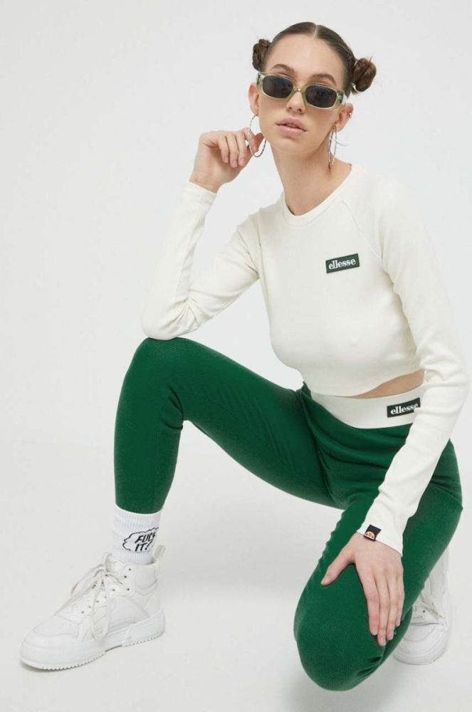 Лонгслів Ellesse жіночий колір бежевий SGR17947-WHITE фото 2