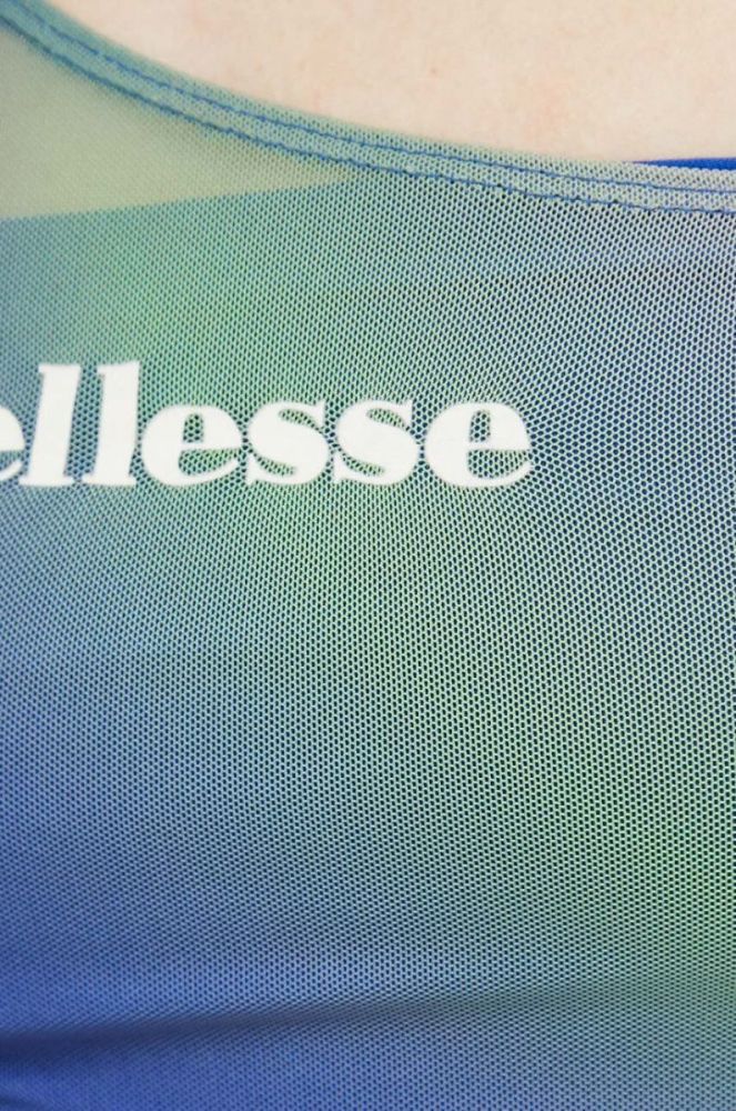 Топ Ellesse жіночий оголене плече колір блакитний фото 5