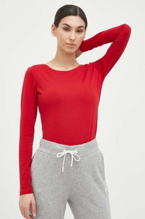 Лонгслів 4F жіночий колір червоний