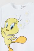 Лонгслів для немовлят OVS x Looney Tunes колір білий Лонгслів для немовлят OVS x Looney Tunes колір білий