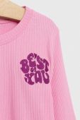 Дитячий лонгслів United Colors of Benetton колір рожевий (3039104)