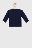 Бавовняний лонгслів для немовлят United Colors of Benetton колір синій Бавовняний лонгслів для немовлят United Colors of Benetton колір синій