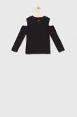 Дитячий лонгслів Sisley колір чорний (3090572)