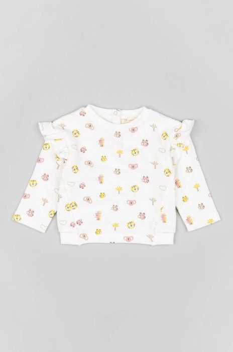 Лонгслів для немовлят zippy колір білий Лонгслів для немовлят zippy колір білий