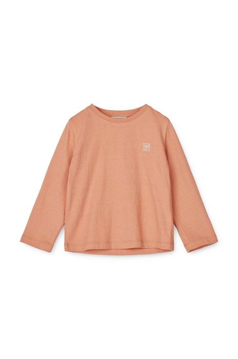 Дитячий лонгслів Liewood колір бежевий однотонний Дитячий лонгслів Liewood колір бежевий однотонний