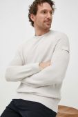 Бавовняний светр Joop! чоловічий колір бежевий легкий