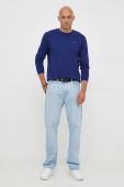 Бавовняна кофта Joop! чоловіча колір синій з принтом (3347635)