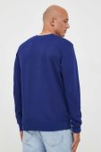 Бавовняна кофта Joop! чоловіча колір синій з принтом (3347635)