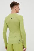 Лонгслів до бігу 4F колір зелений однотонний