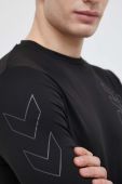Лонгслів для тренувань Hummel Topaz колір чорний з принтом (3231457)