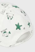 Дитяча бавовняна кепка Mayoral колір зелений візерунок
