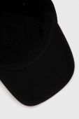Дитяча бавовняна кепка Sisley колір чорний з принтом