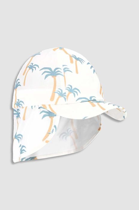 Дитяча бавовняна кепка Coccodrillo колір білий візерунок