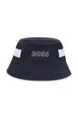 Дитяча бавовняна панама BOSS колір синій з бавовни (3197077)