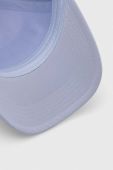 Бавовняна бейсболка Guess з аплікацією колір блакитний