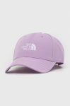 Кепка The North Face колір фіолетовий з аплікацією Кепка The North Face колір фіолетовий з аплікацією