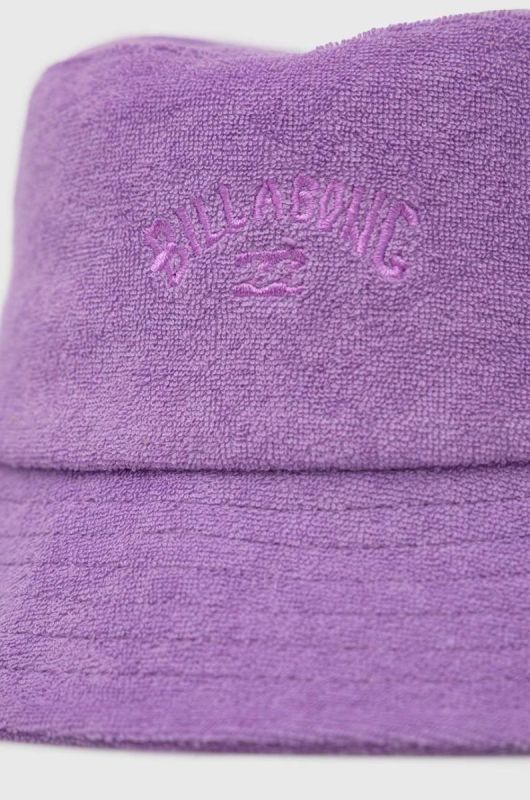 Бавовняний капелюх Billabong колір фіолетовий з бавовни фото 2