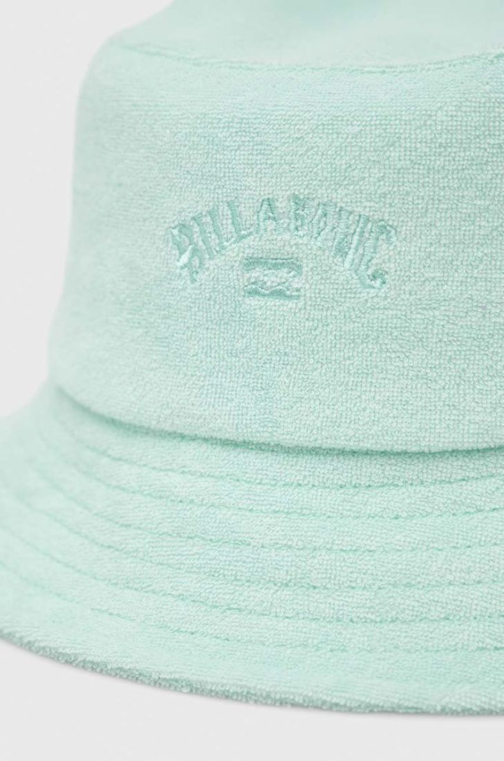 Бавовняний капелюх Billabong колір зелений з бавовни