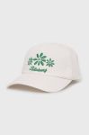 Бавовняна бейсболка Billabong колір білий з принтом Бавовняна бейсболка Billabong колір білий з принтом