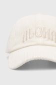 Бавовняна бейсболка Billabong колір білий з аплікацією