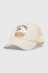Кепка Billabong колір бежевий з принтом Кепка Billabong колір бежевий з принтом