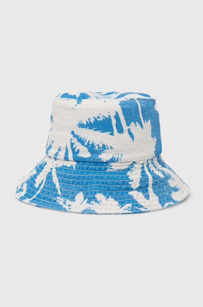 Бавовняний капелюх Billabong з бавовни колір блакитний