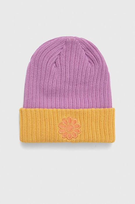 Шапка Billabong X SMILEY колір фіолетовий