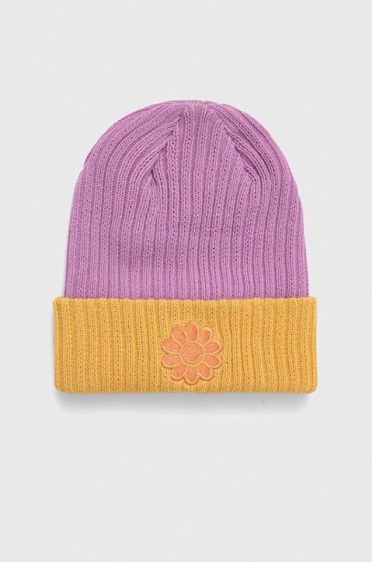 Шапка Billabong X SMILEY колір фіолетовий