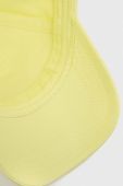 Бавовняна бейсболка HUGO колір жовтий з принтом