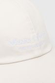 Бавовняна кепка Marc O'Polo колір білий з аплікацією
