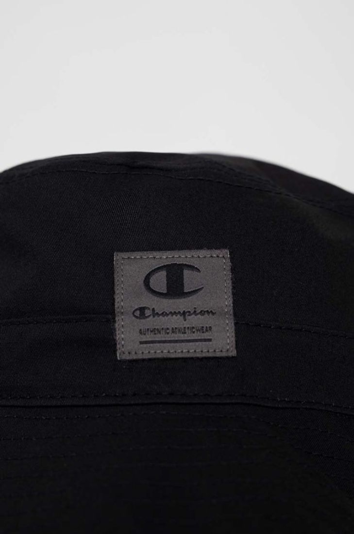 Бавовняний капелюх Champion колір чорний з бавовни (3206847)