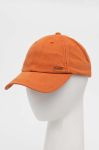 Бавовняна бейсболка Superdry колір помаранчевий однотонна (3018380) Бавовняна бейсболка Superdry колір помаранчевий однотонна (3018380)
