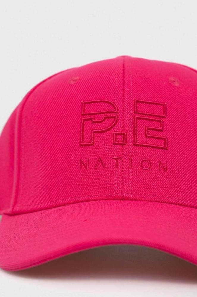 Кепка P.E Nation колір рожевий з аплікацією фото 2