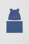 Дитяча шапка і снуд OVS з тонкого трикотажу колір блакитний (3175578)