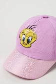 Дитяча бавовняна кепка OVS колір фіолетовий