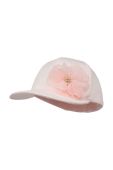 Дитяча бавовняна шапка Jamiks колір рожевий з аплікацією (3090726)